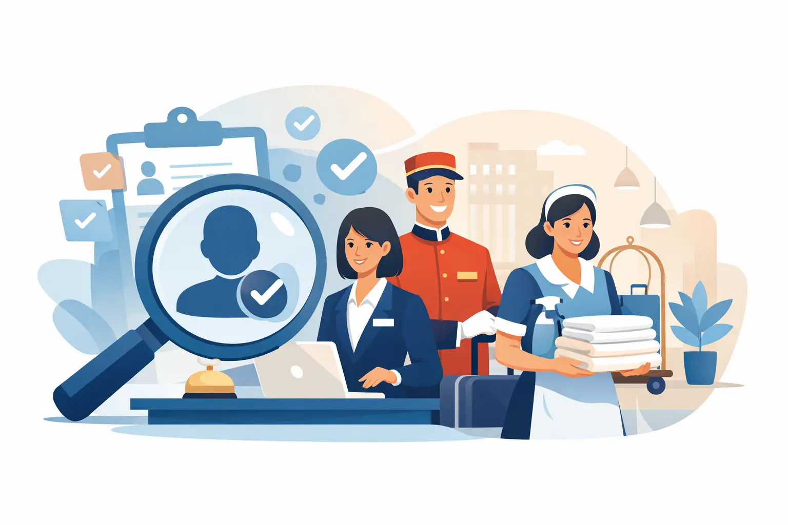 Gescreend hospitality personeel voor hotels