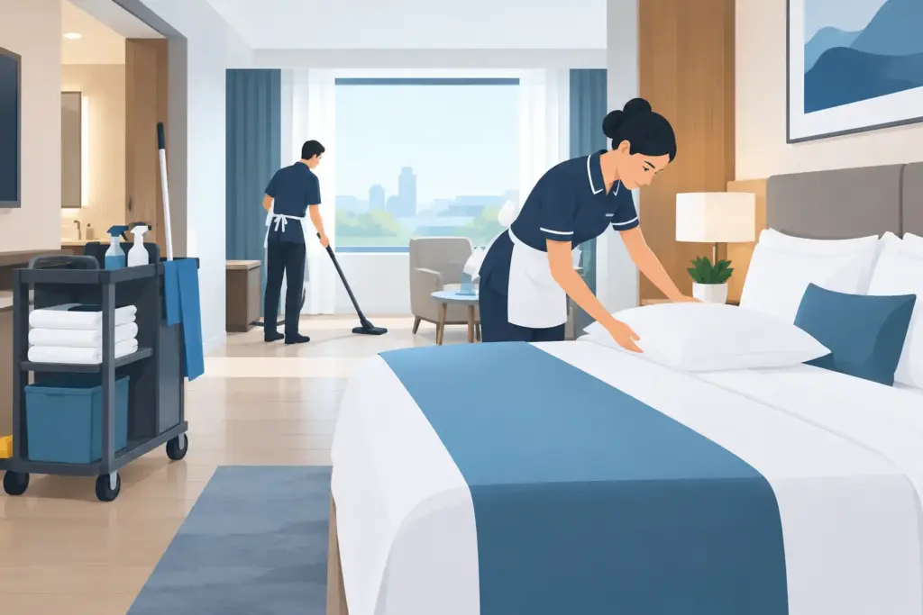 Hotel schoonmaakdiensten efficiënt organiseren
