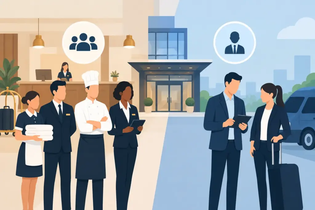 Interne pool versus externe inzet in hotels