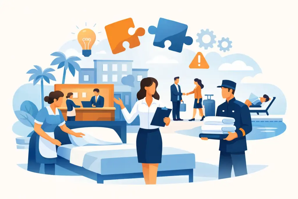 Onderbezetting hotel oplossen zonder chaos