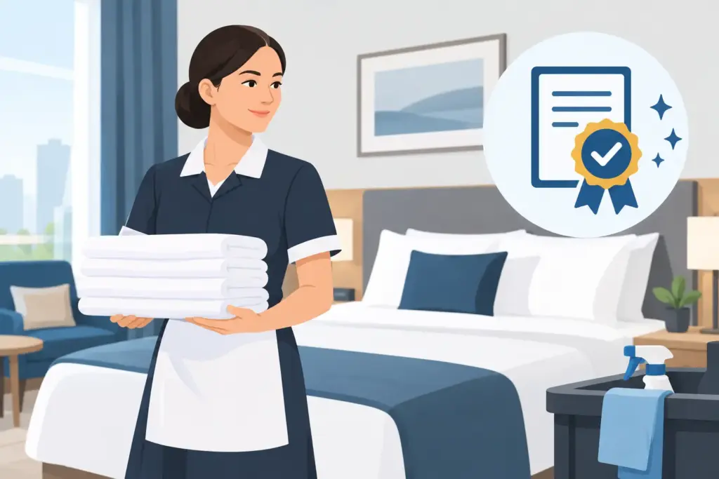 Schoonmaakcertificering voor hotelpersoneel